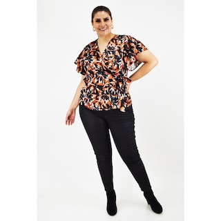 Foto 6 | Foto 6 | Blusa Manga Mariposa Roman Fashion Tallas Extras 1840 Negro