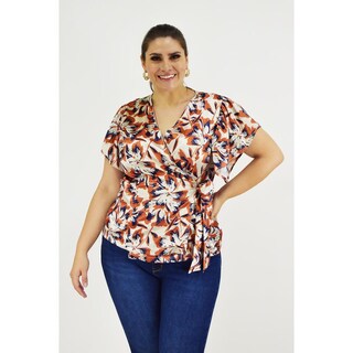 Foto 5 | Foto 5 | Blusa Manga Mariposa Roman Fashion Tallas Extras 1840 Blanco