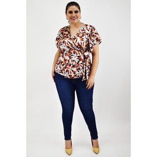 Foto 6 | Foto 6 | Blusa Manga Mariposa Roman Fashion Tallas Extras 1840 Blanco