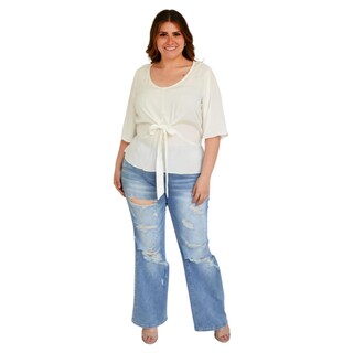 Foto 5 | Foto 5 | Blusa Roman Fashion Blanca para Mujer