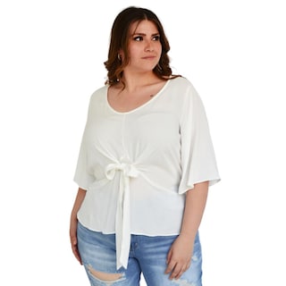 Foto 1 | Foto 1 | Blusa Roman Fashion Blanca para Mujer