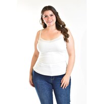 Camiseta Básica De Tirantes Roman Fashion /tallas Extras, 001 (blanco) Blanco