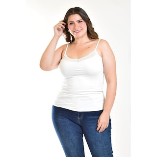 Foto 2 | Foto 2 | Camiseta Básica De Tirantes Roman Fashion /tallas Extras, 001 (blanco) Blanco