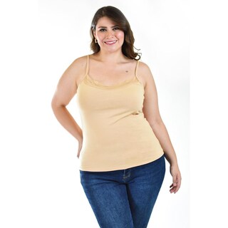 Foto 1 | Foto 1 | Camiseta Básica de Tirantes Roman Fashion Nude Tallas Extras para Mujer