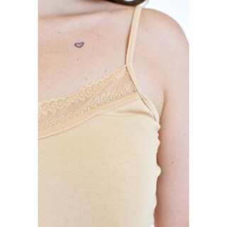 Foto 4 | Foto 4 | Camiseta Básica de Tirantes Roman Fashion Nude Tallas Extras para Mujer