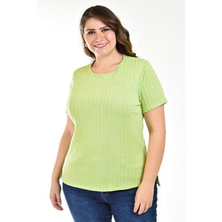 Foto 1 | Foto 1 | Blusa Asimetrica Roman Fashion /tallas Extras, 014 (verde) Verde