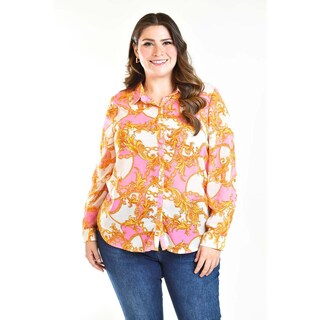 Foto 1 | Foto 1 | Blusa Roman Fashion Rosa para Mujer