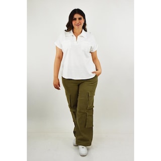 Foto 5 | Foto 5 | Camisa De Lino Roman Fashion /tallas Extras, 2295 (blanco) Blanco