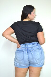 Foto 3 | Foto 3 | Blusa Casual María Ferré 2533l Negro Manga Corta Para Mujer Tallas Extras