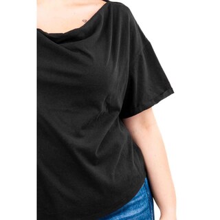 Foto 4 | Foto 4 | Blusa Escote Drapeado Roman Fashion /tallas Extras, 228 (negro) Negro