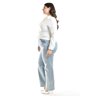 Foto 2 | Foto 2 | Blusa Con Jareta Ajustable Roman Fashion /tallas Extras, 1838 (blanco) Blanco