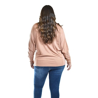 Foto 3 | Foto 3 | Blusa Con Manga Kimino Roman Fashion /tallas Extras, 1041 (cafe) Cafe