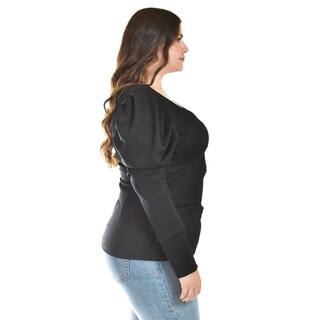 Foto 2 | Foto 2 | Blusa Casual Roman Fashion Tallas Extras 1785 Negro