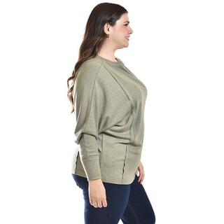 Foto 2 | Foto 2 | Blusa con Manga Kimono Roman Fashion Tallas Extras 1041 Verde