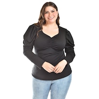 Blusa Casual Roman Fashion Tallas Extras 1785 Negro