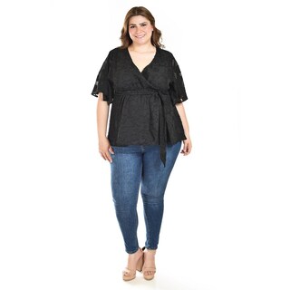 Foto 4 | Foto 4 | Blusa De Encaje Roman Fashion /tallas Extras, 5113 (negro) Negro