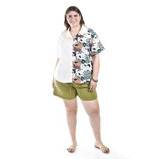 Foto 5 | Foto 5 | Blusa Estampado Unico Roman Fashion /tallas Extras, 5108 (cafe /jaguar) Cafe