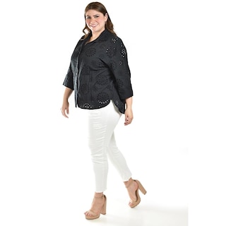 Foto 5 | Foto 5 | Blusa Bordada De Algodon Roman Fashion /tallas Extras, 3952 (negro) Negro