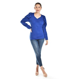 Foto 5 | Foto 5 | Blusa Casual Roman Fashion /juvenil, 1785 (azul Rey) Azul
