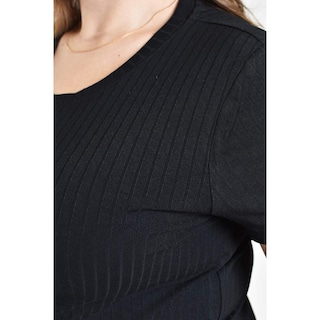 Foto 4 | Foto 4 | Blusa Básica De Canale Roman Fashion /tallas Extras, 0192 (negro) Negro