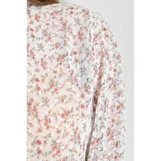 Foto 4 | Foto 4 | Blusa De Chifon Estampado Floral Roman Fashion /tallas Extras, 4202 (blanco Floreado) Blanco