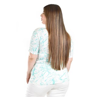 Foto 3 | Foto 3 | Blusa Cruzada Con Collar Roman Fashion /tallas Extras, 081 (menta) Verde Claro