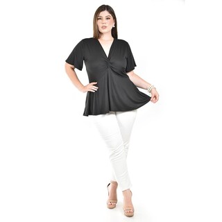 Foto 4 | Foto 4 | Blusa Corte A Roman Fashion /tallas Extras, 1710 (negro) Negro