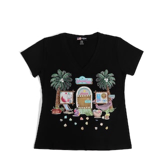 Foto 2 | Foto 2 | Blusa Con Pedrería Nicole Lee Estampado Sun & Sand