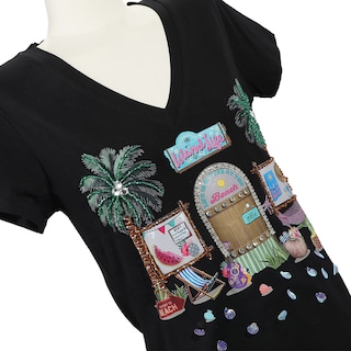 Foto 3 | Foto 3 | Blusa Con Pedrería Nicole Lee Estampado Sun & Sand