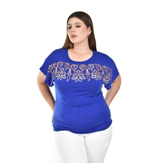 Foto 1 | Foto 1 | Blusa Manga Corta Roman Fashion para Mujer