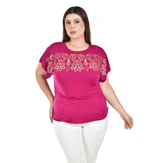 Foto 1 | Foto 1 | Blusa con Lentejuelas Roman Fashion Rosa para Mujer