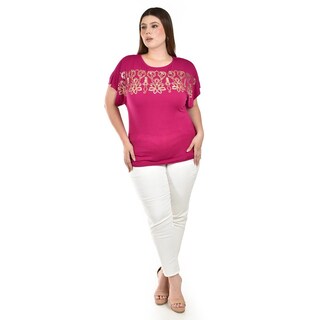 Foto 5 | Foto 5 | Blusa con Lentejuelas Roman Fashion Rosa para Mujer