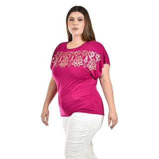 Foto 2 | Foto 2 | Blusa con Lentejuelas Roman Fashion Rosa para Mujer