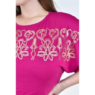 Foto 4 | Foto 4 | Blusa con Lentejuelas Roman Fashion Rosa para Mujer