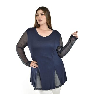 Foto 1 | Foto 1 | Blusa Azul Roman Fashion para Mujer