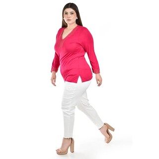 Foto 2 | Foto 2 | Blusa con Encaje Roman Fashion Rosa para Mujer
