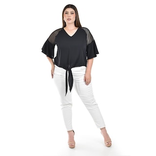 Foto 5 | Foto 5 | Blusa con Transparencias Roman Fashion para Mujer