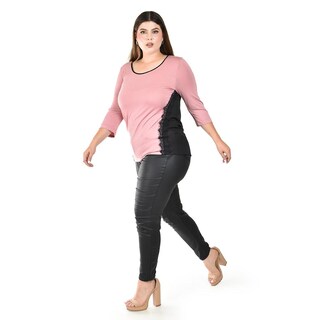 Foto 2 | Foto 2 | Blusa Roman Fashion Rosa para Mujer