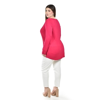 Foto 3 | Foto 3 | Blusa con Encaje y Escote Cruzado Roman Fashion para Mujer