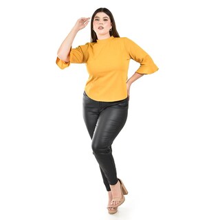 Foto 1 | Foto 1 | Blusa Manga 3/4 con Olán Roman Fashion para Mujer