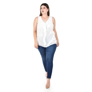 Foto 5 | Foto 5 | Blusa de Chifón con Escarolas Roman Fashion para Mujer