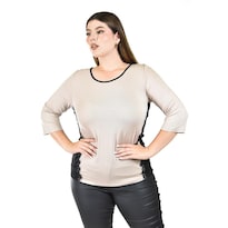 Blusa con Diseño Bicolor Roman Fashion para Mujer
