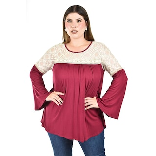 Foto 1 | Foto 1 | Blusa de Manga Acampanada Roman Fashion para Mujer