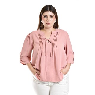 Foto 4 | Foto 4 | Blusa con Moño Roman Fashion Rosa para Mujer