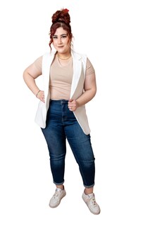 Foto 2 | Foto 2 | Chaleco de Vestir María Ferré 2480l Ivory para Mujer - Tallas Extras