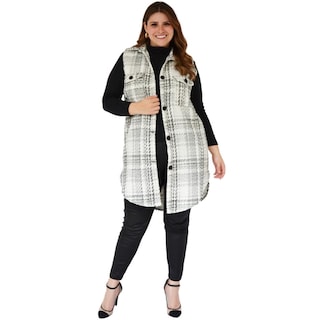 Foto 6 | Foto 6 | Chaleco Tweed Roman Fashion 7052 color Blanco