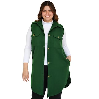 Foto 1 | Foto 1 | Chaleco Estilo Abrigo Roman Fashion color Verde