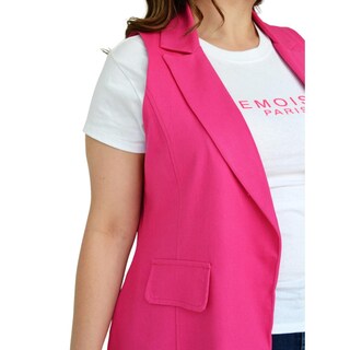 Foto 4 | Foto 4 | Chaleco de Lino Roman Fashion Tallas Extras 2136 color Rosa