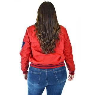 Foto 3 | Foto 3 | Chamarra Universitaria Roman Fashion /tallas Extras, 7094 (rojo) Rojo