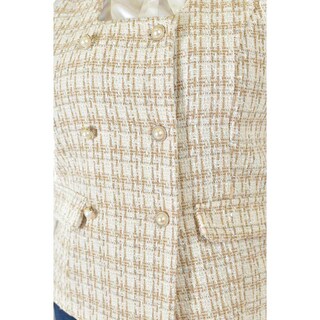 Foto 4 | Foto 4 | Chaleco Tweed Roman Fashion /tallas Extras, 2435 (beige) Beige